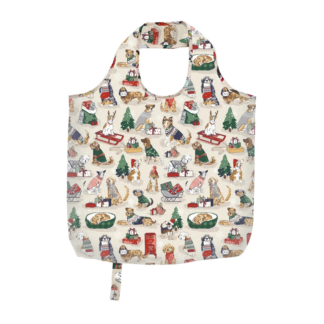 Ulster Weavers Merry Mutts Foldable Tote Bag Medium in Natural