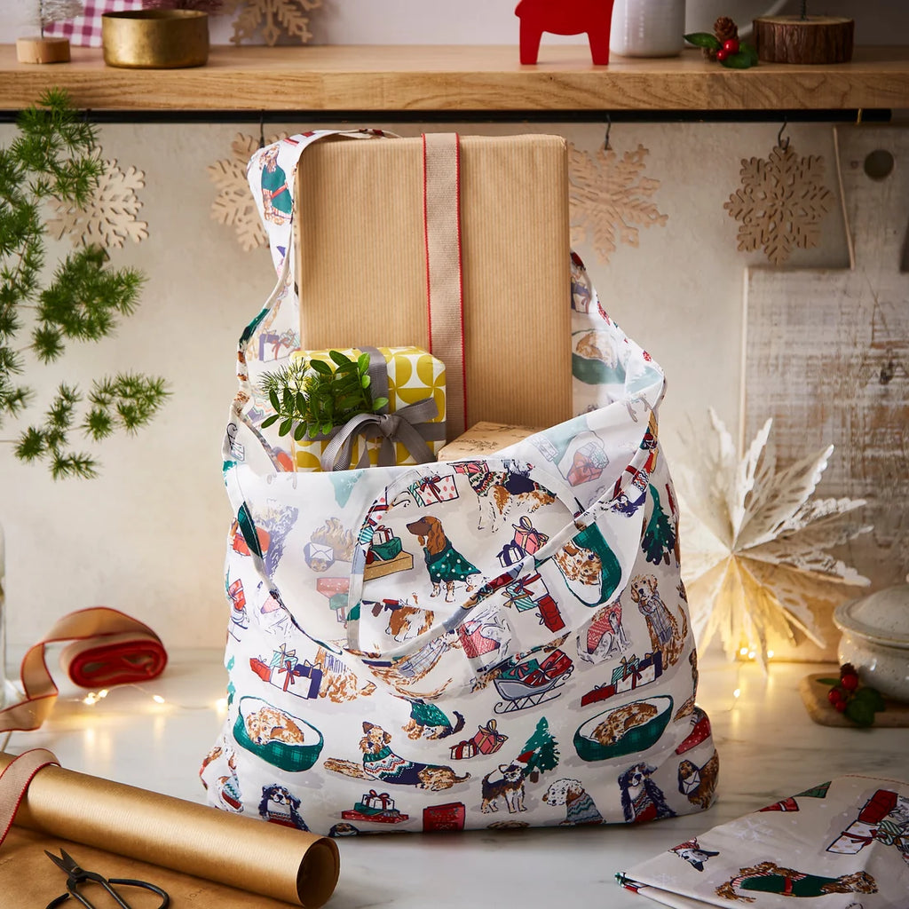 Ulster Weavers Merry Mutts Foldable Tote Bag Medium in Natural