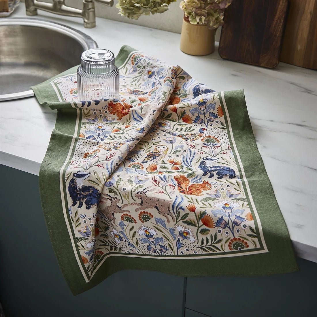 Ulster Weavers Blackthorn Cotton Tea Towel in Beige