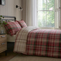Dreams & Drapes Bennet Check Duvet Cover Set in Red