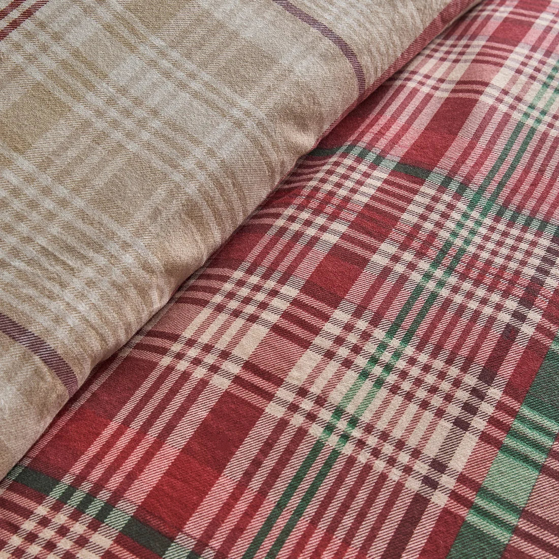 Dreams & Drapes Bennet Check Duvet Cover Set in Red