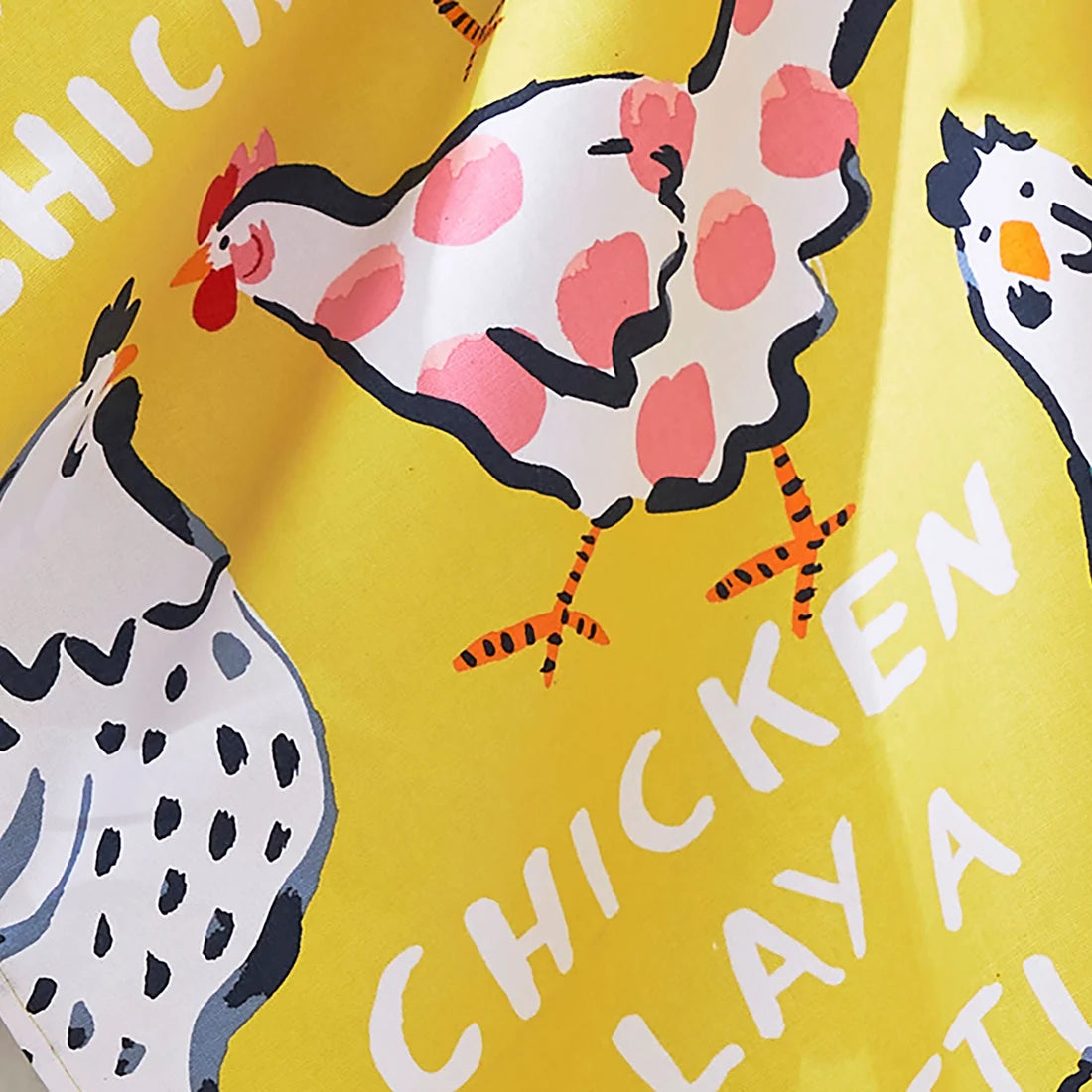 Ulster Weavers Chick Chicken Cotton Tea Towel in Yellow