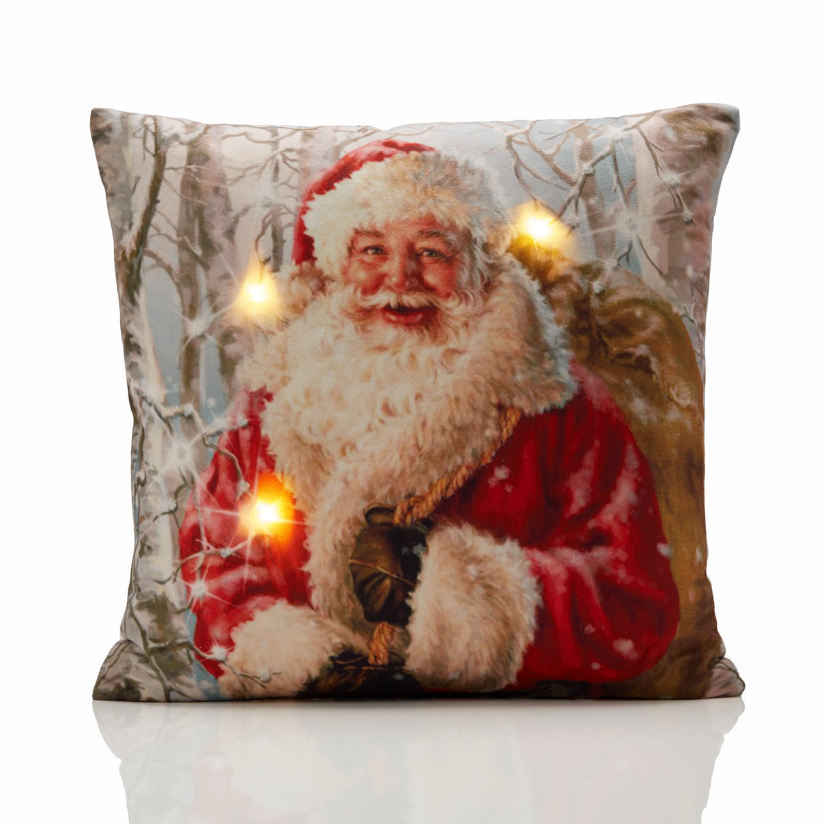 Santa LED Christmas Cushion