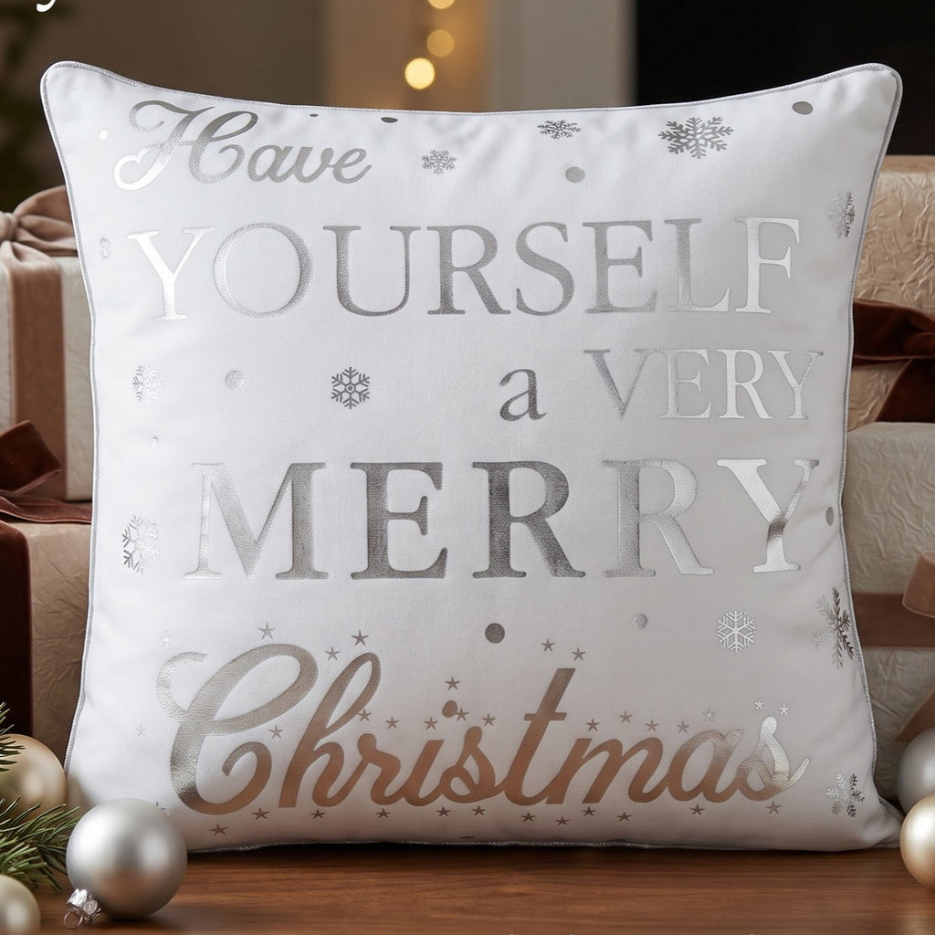 Have Yourself a Very Merry Christmas Velvet Cushion