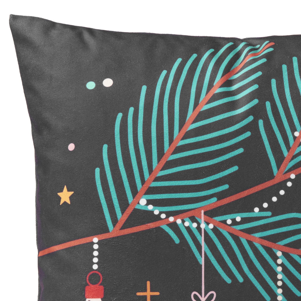 Baubles Velvet Christmas Cushion