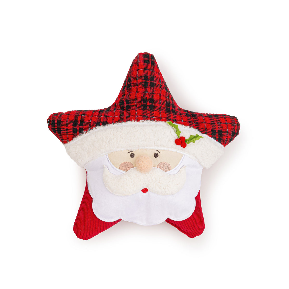 Santa Star Shaped Christmas Cushion 45 x 45cm