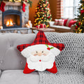 Santa Star Shaped Christmas Cushion 45 x 45cm
