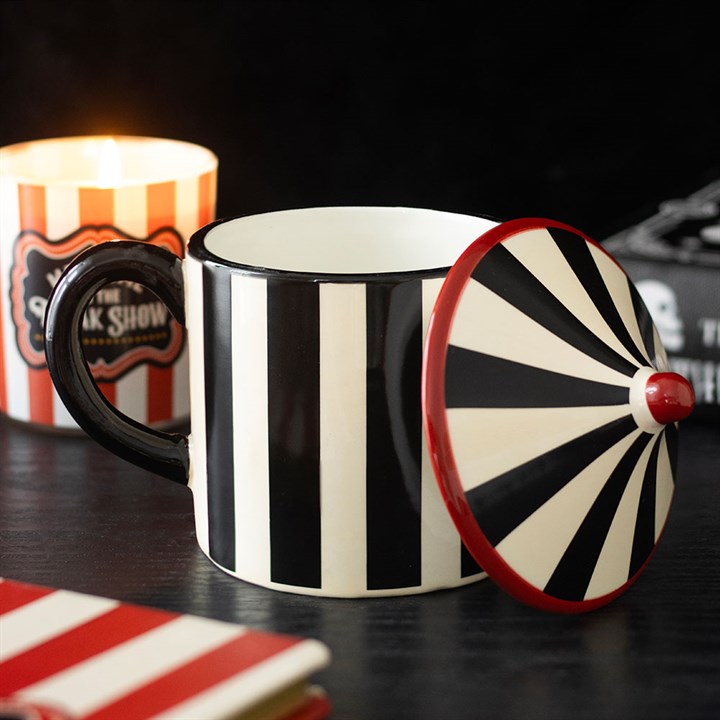 Black Striped Circus Tent Mug