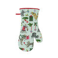Ulster Weavers Christmas Cats Gauntlet Oven Glove in Seafoam Green