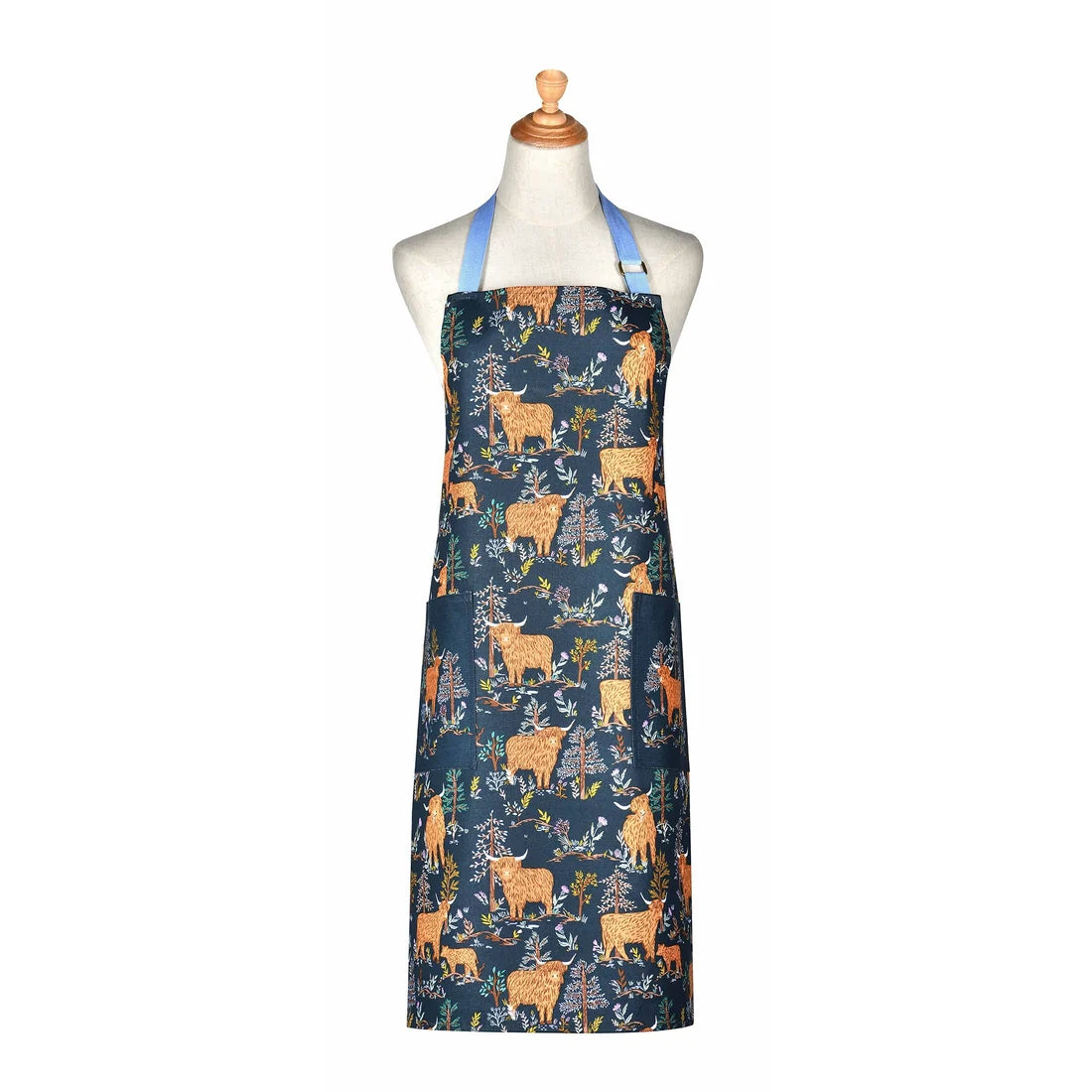 Ulster Weavers Connie the Cow Cotton Apron in Navy