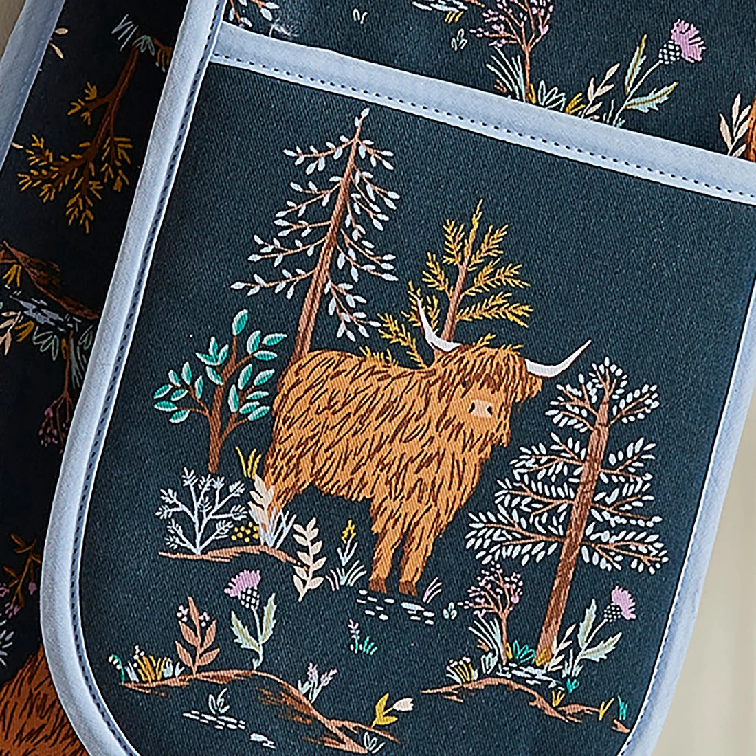 Ulster Weavers Connie the Cow Double Oven Glove in Navy