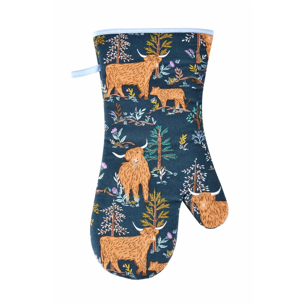 Ulster Weavers Connie the Cow Gauntlet Oven Glove in Navy