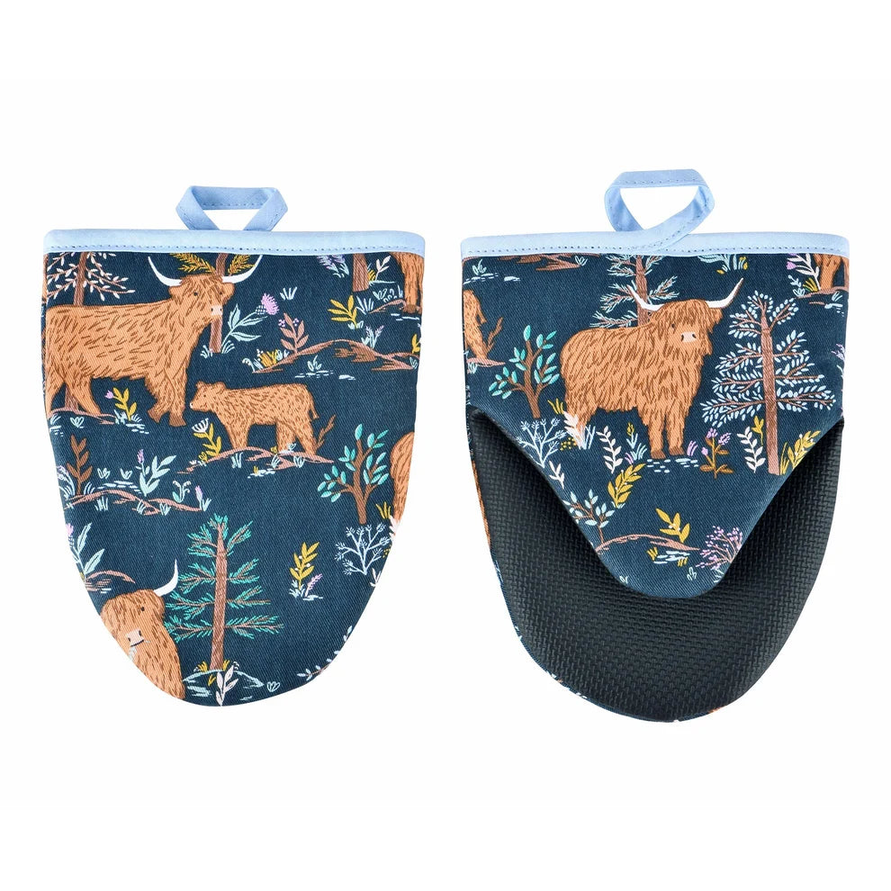 Ulster Weavers Connie the Cow Microwave Mitts Pair in Navy
