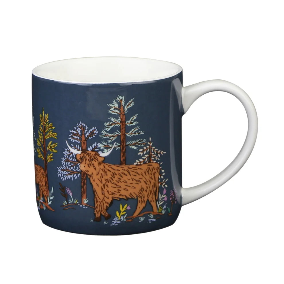 Ulster Weavers Connie the Cow New Bone China Mug in Navy