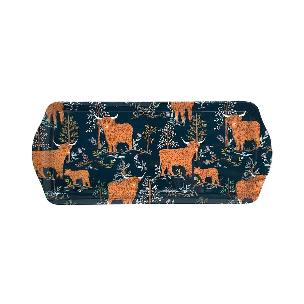 Ulster Weavers Connie the Cow Small Serving Tray in Navy
