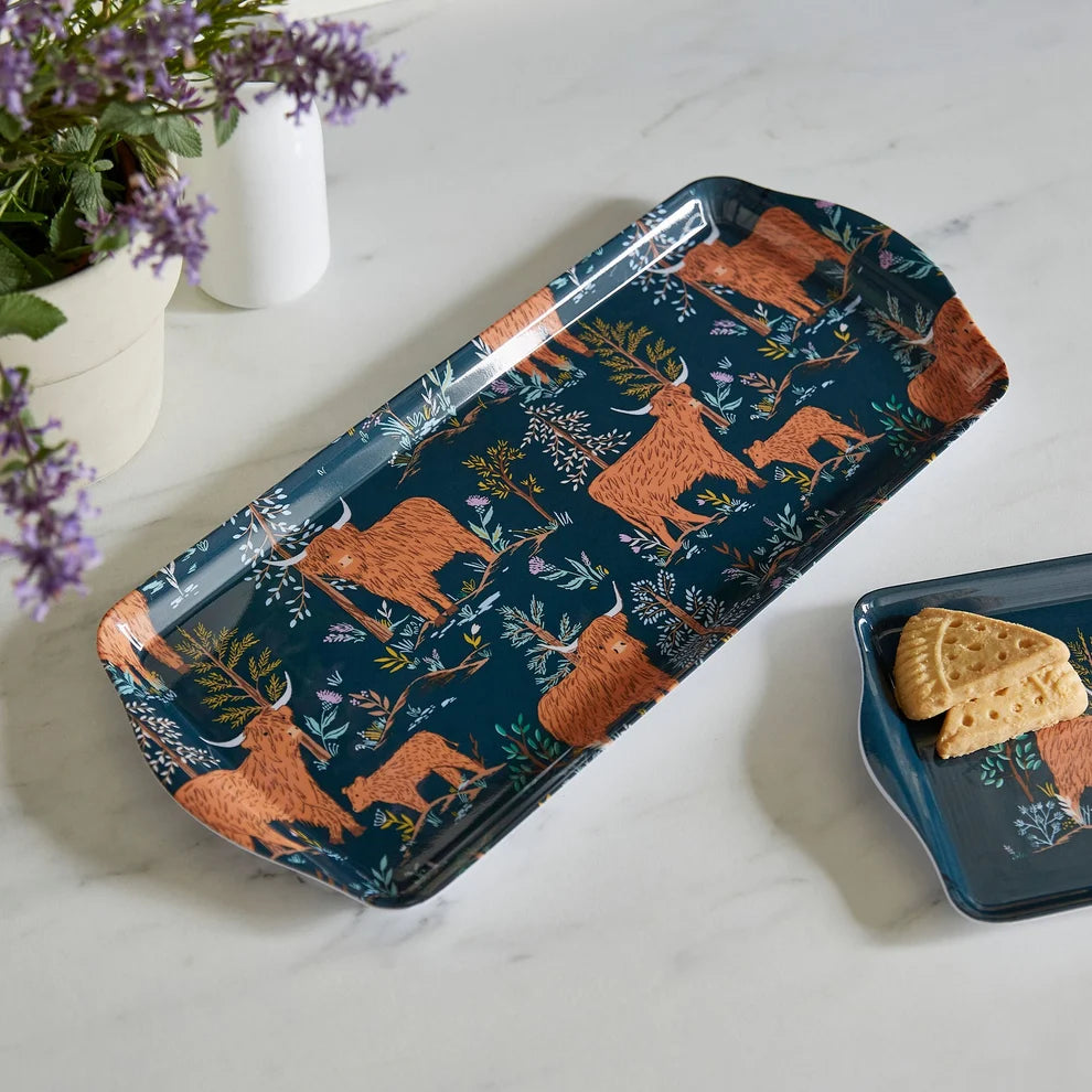 Ulster Weavers Connie the Cow Small Serving Tray in Navy