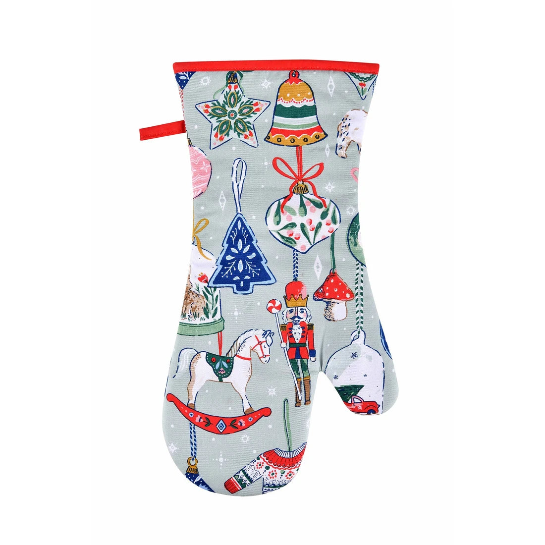 Ulster Weavers Christmas Ornaments Gauntlet Oven Glove in Multicolour