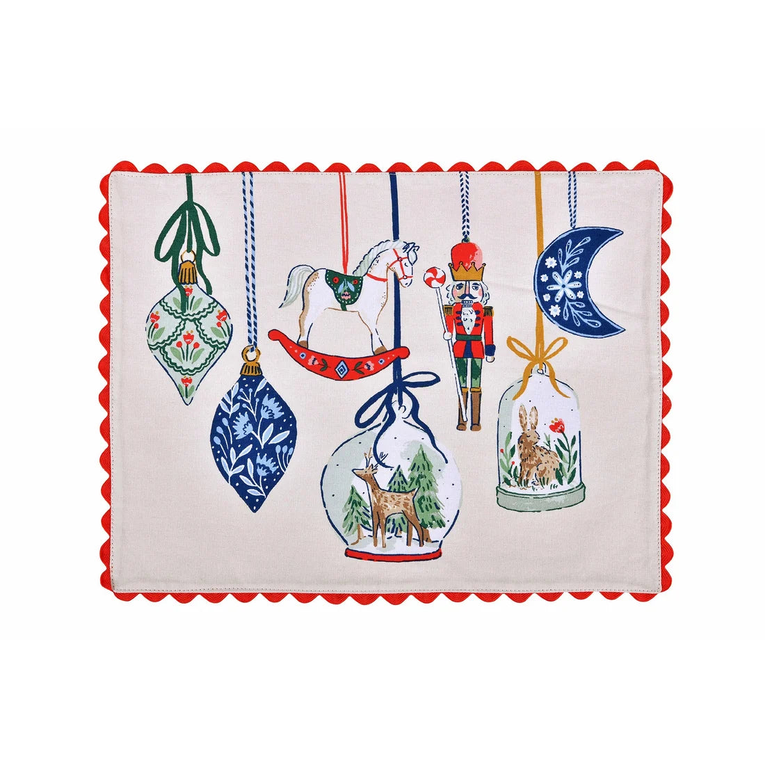 Ulster Weavers Christmas Ornaments Cotton Placemats 2 Pack in Multicolour