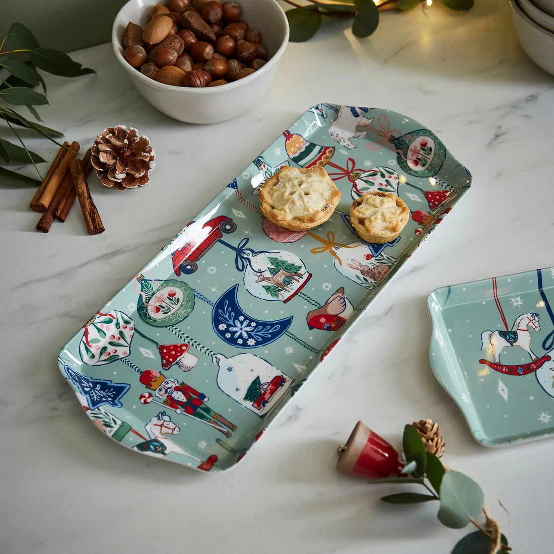 Ulster Weavers Christmas Ornaments Small Serving Tray in Multicolour