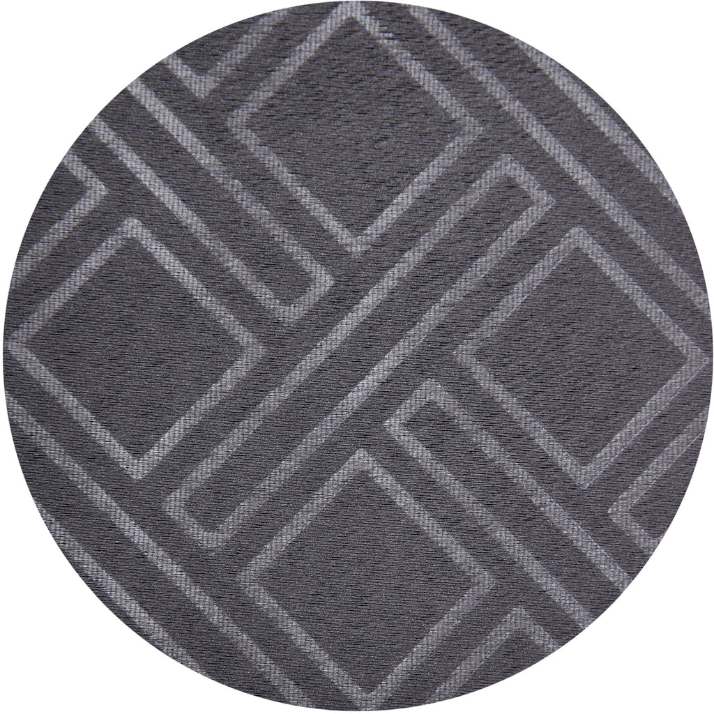 Diamond Geometric Blackout Eyelet Curtains in Charcoal