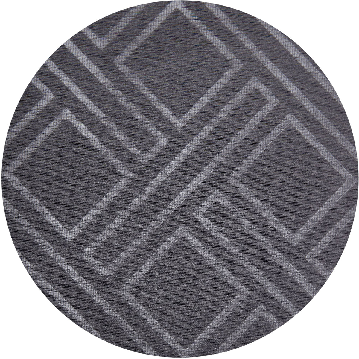 Diamond Geometric Blackout Eyelet Curtains in Charcoal