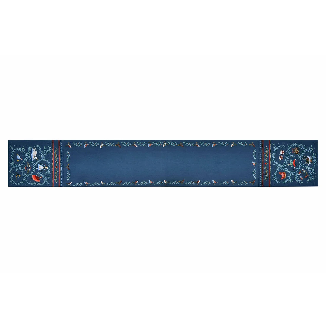 Ulster Weavers 12 Days of Christmas Cotton Table Runner in Blue