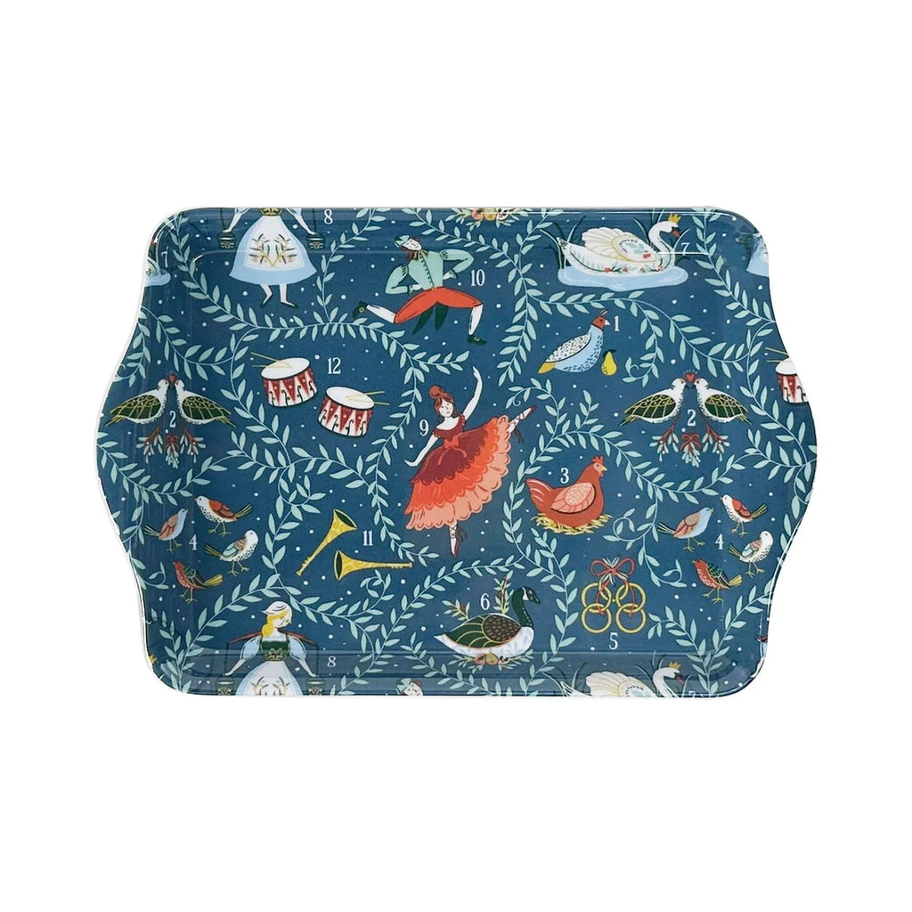 Ulster Weavers 12 Days of Christmas Scatter Tray in Blue