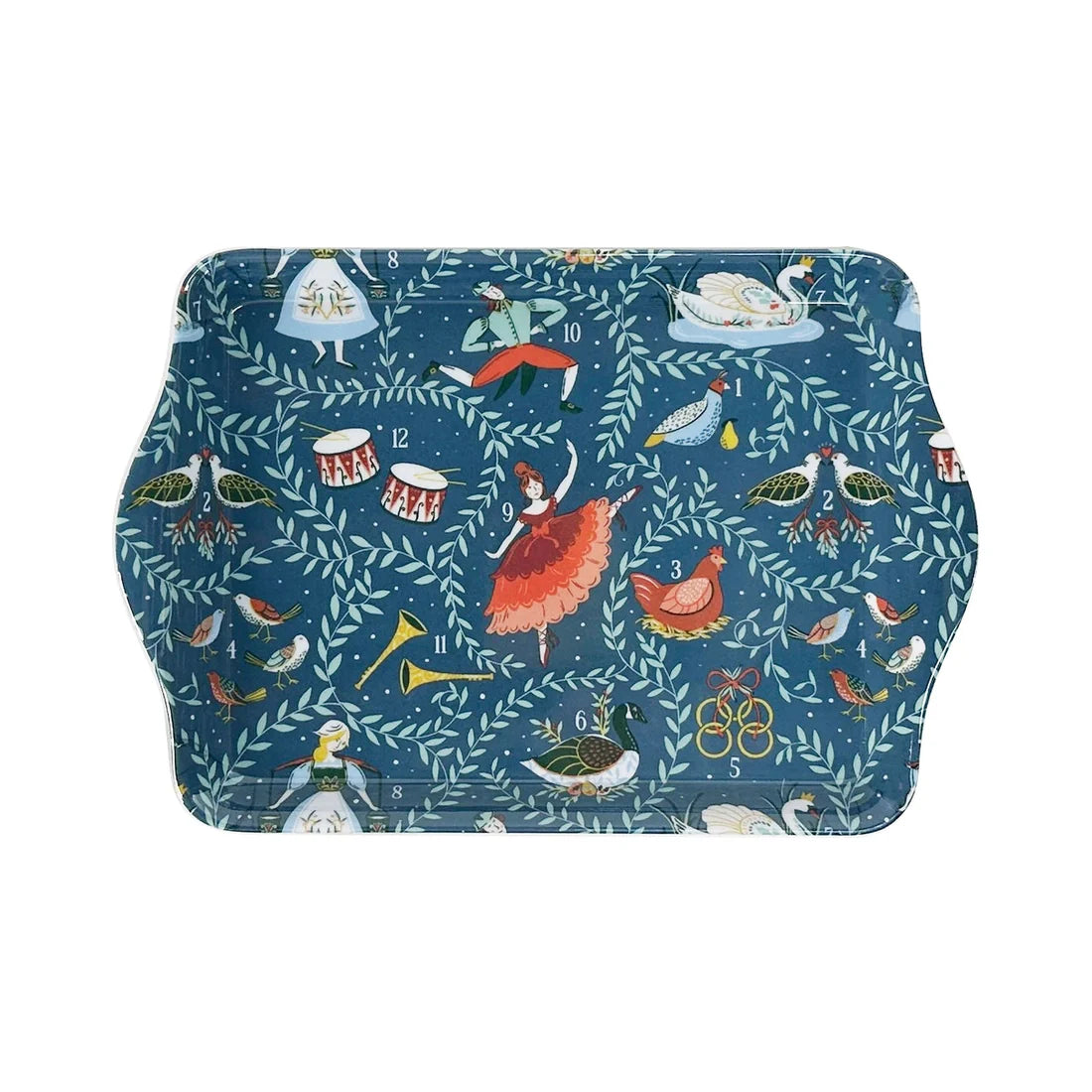 Ulster Weavers 12 Days of Christmas Scatter Tray in Blue