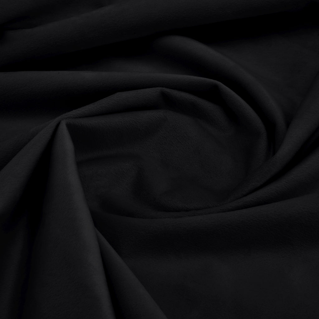 Diamondo Velvet Thermal Blackout Eyelet Curtains in Black