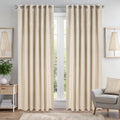Diamondo Velvet Thermal Blackout Eyelet Curtains in Cream