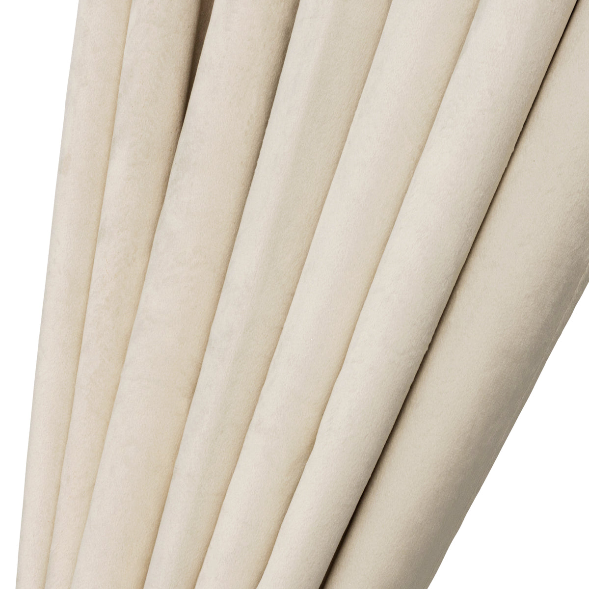 Diamondo Velvet Thermal Blackout Eyelet Curtains in Cream