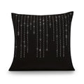 Diamondo Velvet Filled Cushion in Black 45 x 45cm