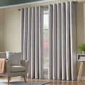 Ferndown Botanical Blackout Eyelet Curtains in Cream
