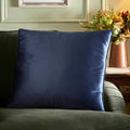 Appletree Harlan Velvet Cushion in Navy 55 x 55cm
