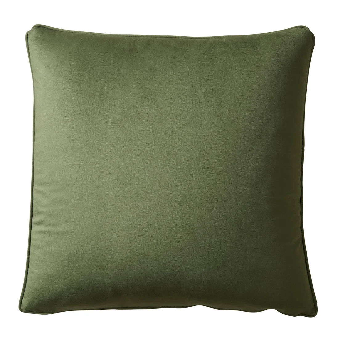 Appletree Harlan Velvet Cushion in Olive 55 x 55cm