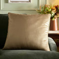 Appletree Harlan Velvet Cushion in Taupe 55 x 55cm