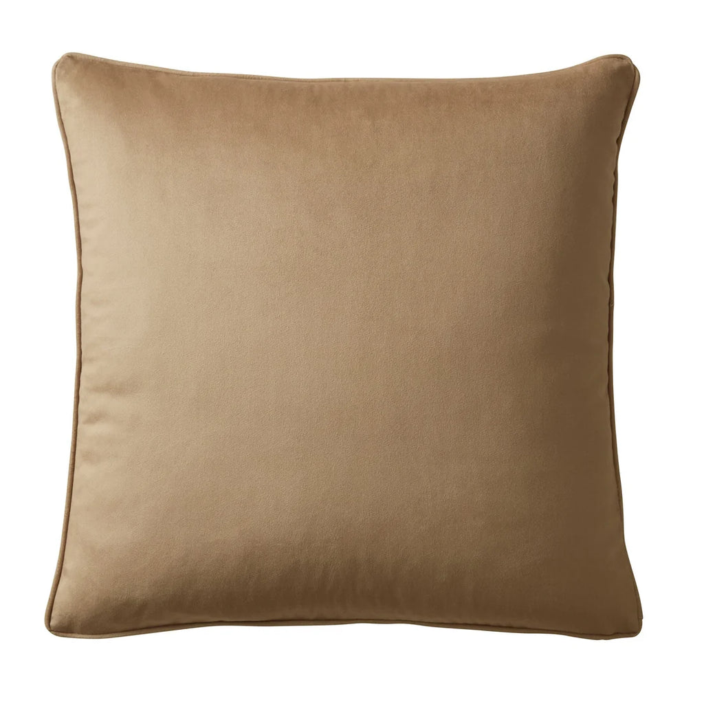 Appletree Harlan Velvet Cushion in Taupe 55 x 55cm