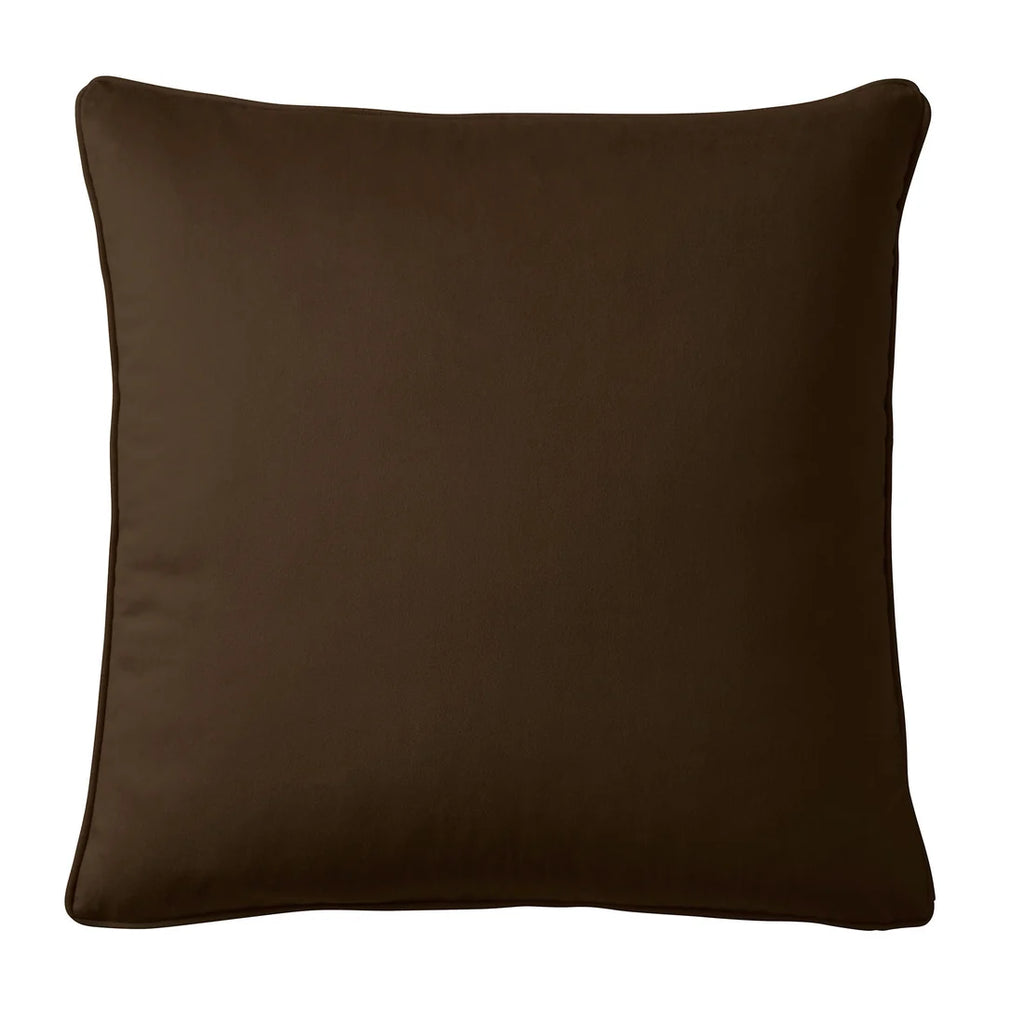 Appletree Harlan Velvet Cushion in Chocolate 55 x 55cm