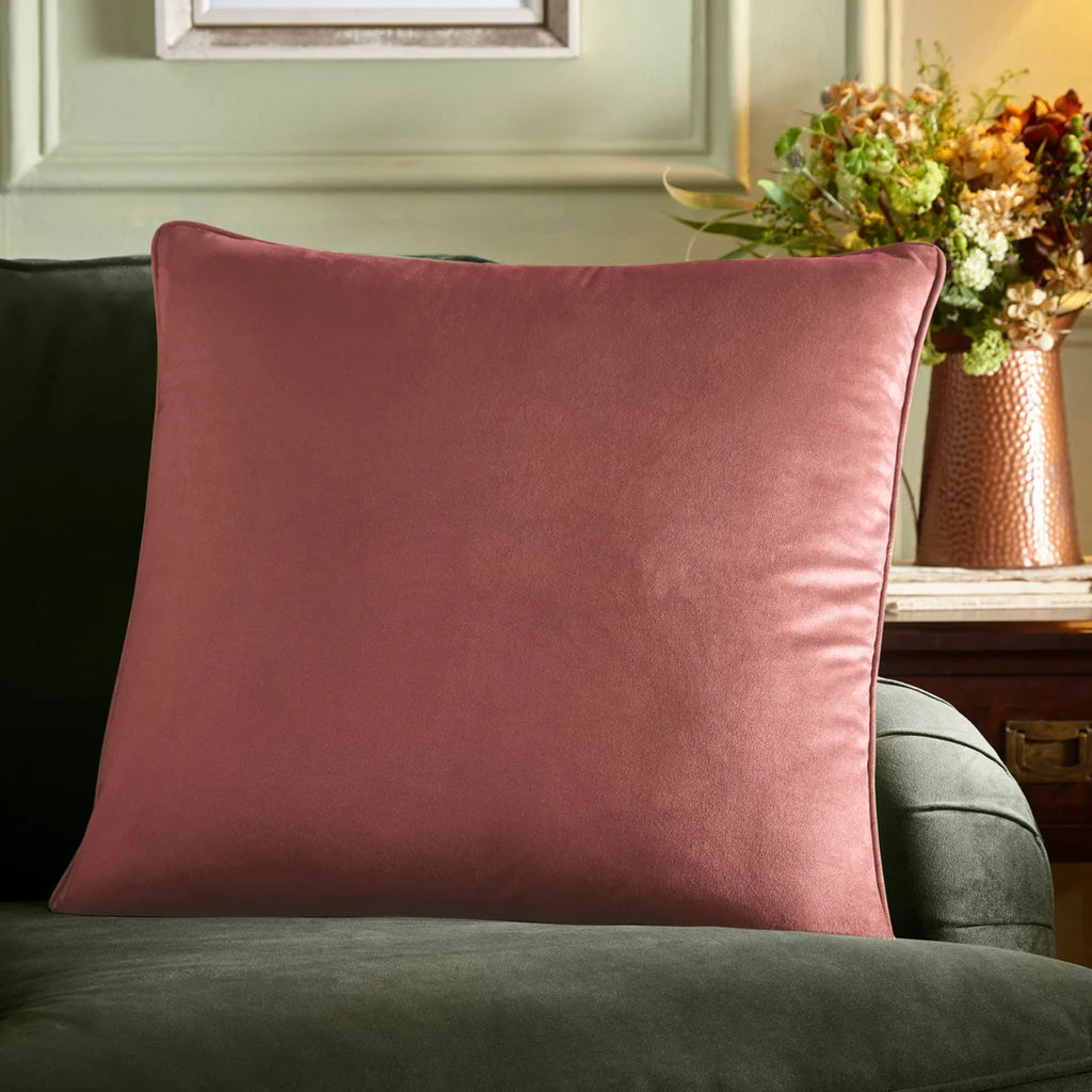 Appletree Harlan Velvet Cushion in Pink 55 x 55cm