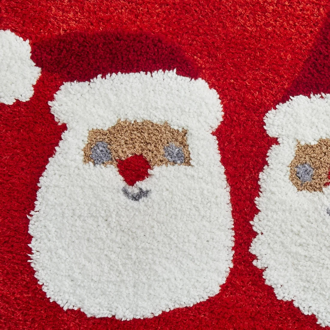 Bedlam Jolly Santa Christmas Bath Mat in Red 50 x 80cm
