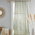 Drift Home Kayla Voile Curtain Panel in Green