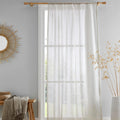 Drift Home Kayla Voile Curtain Panel in Natural