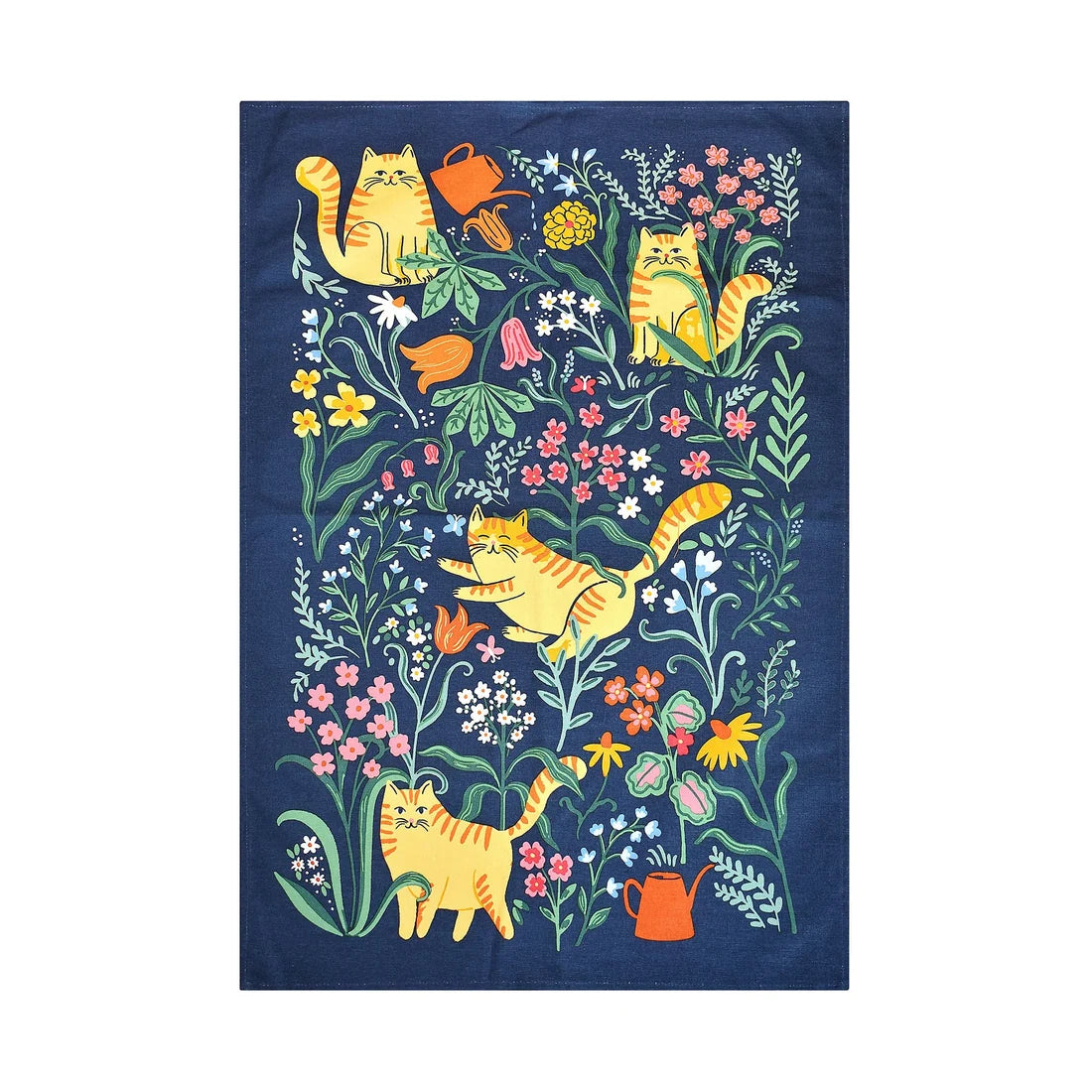 Ulster Weavers Marmalade Meadow Cotton Tea Towel in Navy