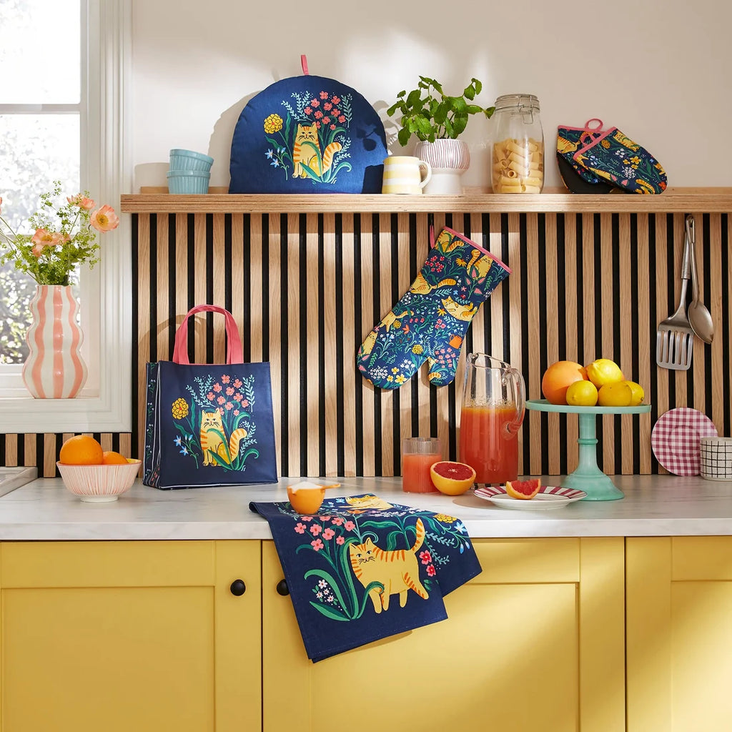 Ulster Weavers Marmalade Meadow Cotton Tea Towel in Navy