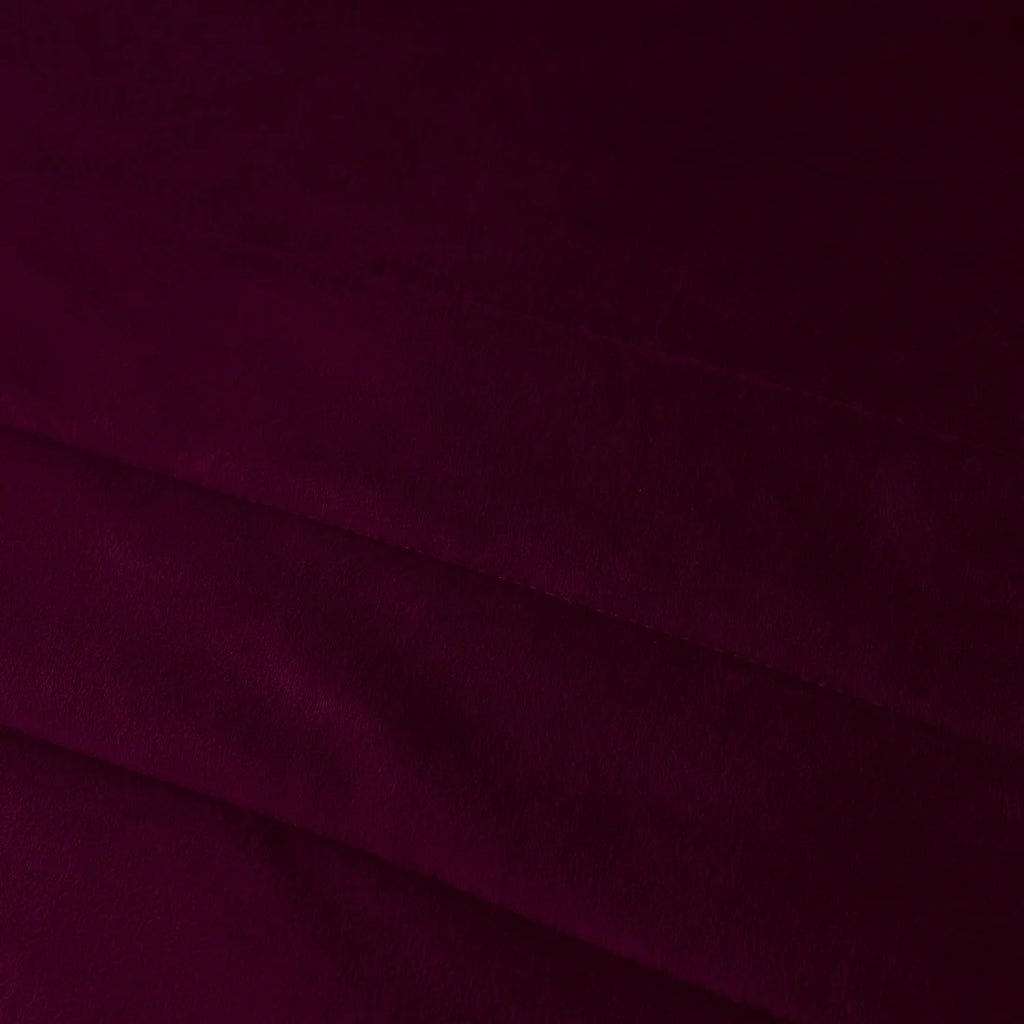 Soiree Melanie Velvet Bedspread in Berry 150 x 220cm