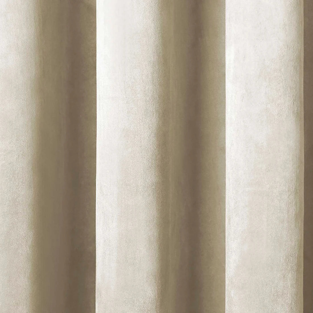 Laurence Llewelyn-Bowen Montrose Blackout Velvet Eyelet Curtains in Ivory