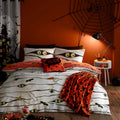 Bedlam Mummy Halloween Glow in the Dark Duvet Cover Set in White