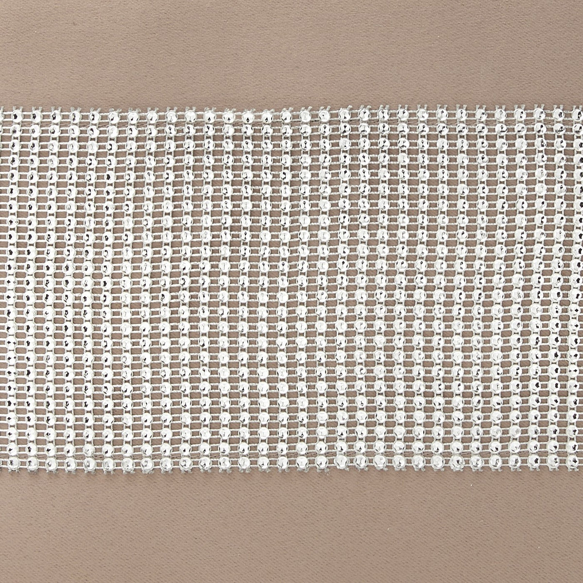 Palace Diamante Thermal Blackout Eyelet Curtains in Beige