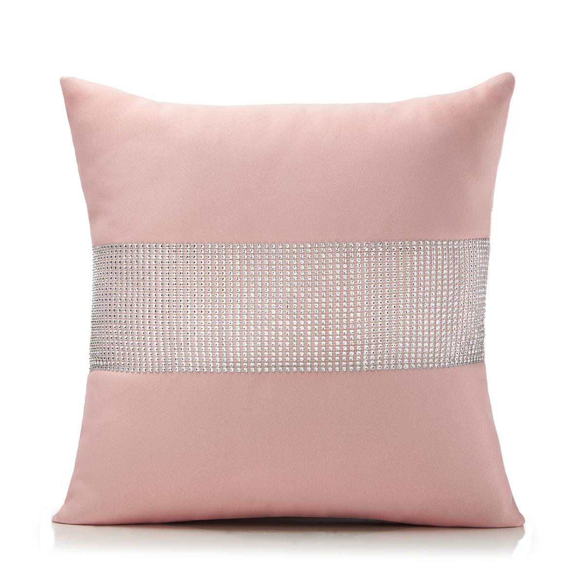 Palace Diamante Filled Cushion in Blush 45 x 45cm