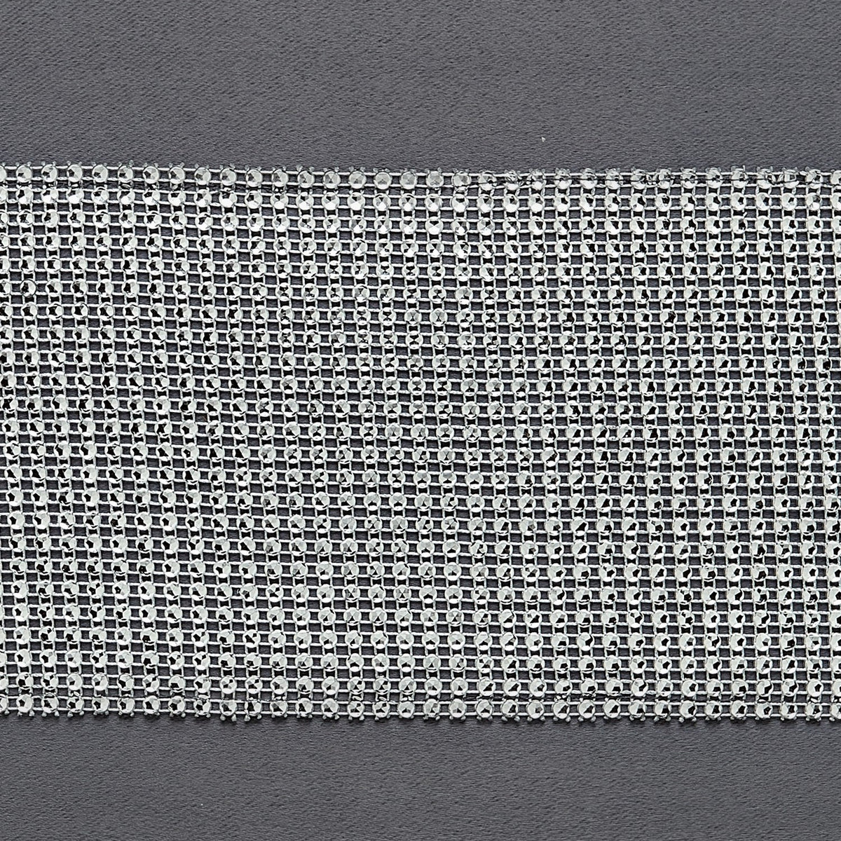 Palace Diamante Thermal Blackout Eyelet Curtains in Charcoal